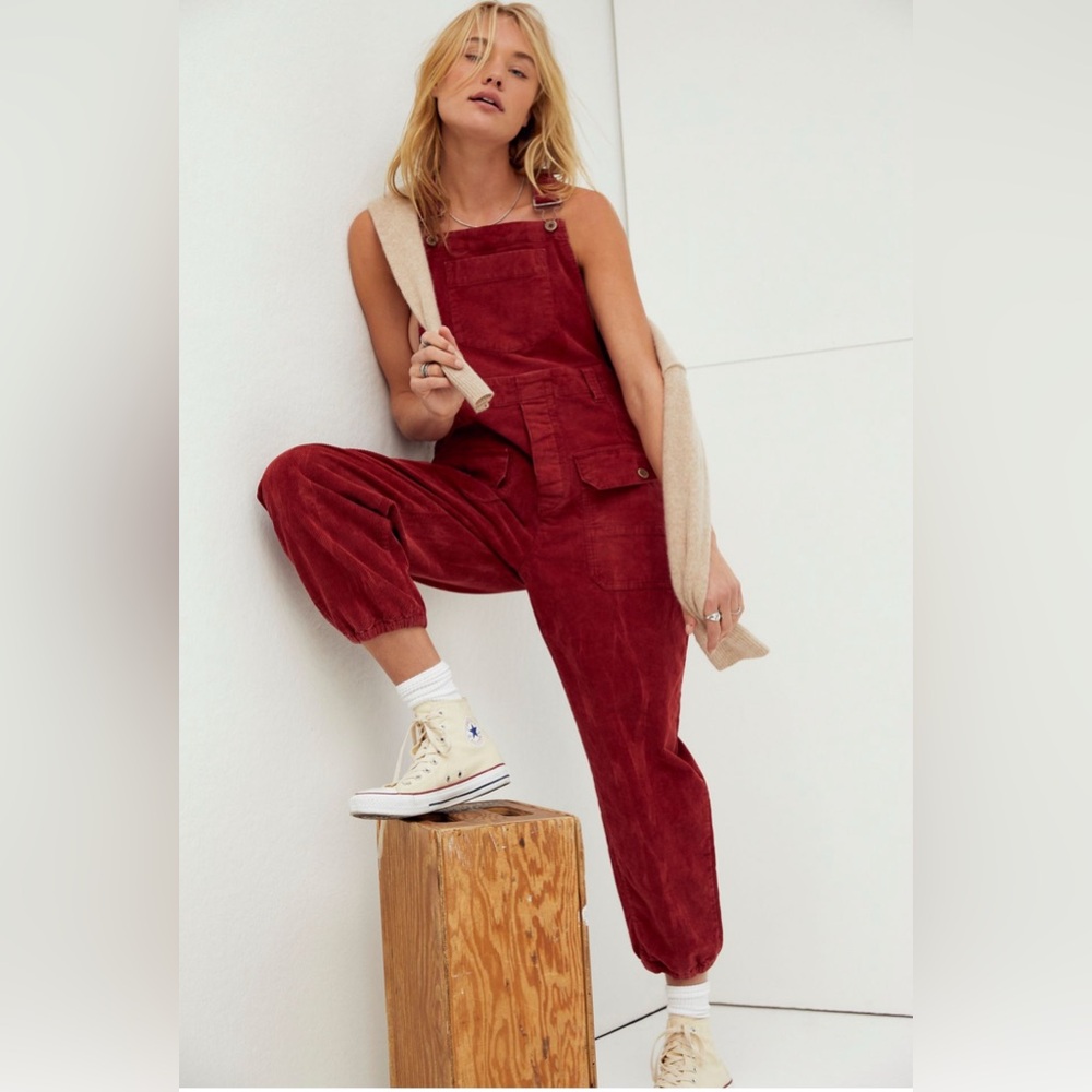 Free people Irish Cord overalls